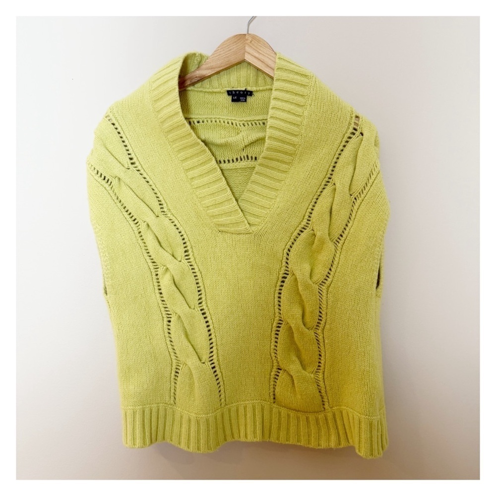 Theory Cozy Knit Crewneck Sweater Large